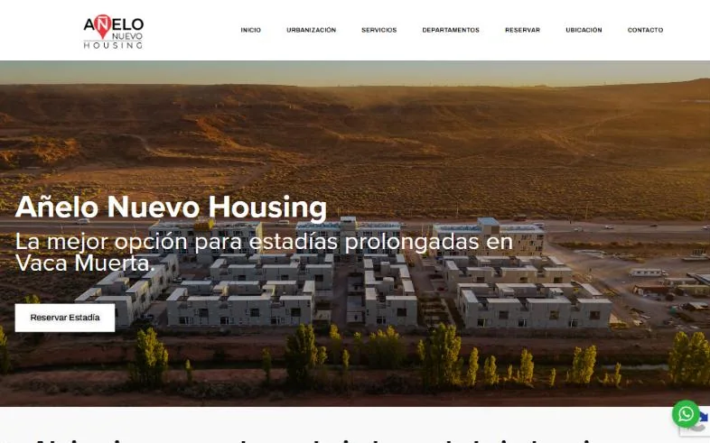 Sitio web de Añelo Nuevo Housing